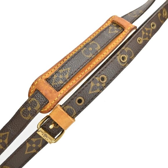 LOUIS VUITTON Danube Shoulder Bag Monogram Leather Brown France M45266 83EE779 - Picture 8 of 16